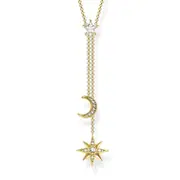 Buy Necklace Star & Moon Gold by Thomas Sabo online - THOMAS SABO Australia