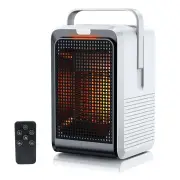 Portable Desktop Electric Heater Fan with Remote Control 4 Modes Heater Save Energy 1000W Mini Fast Heating PTC Ceramic