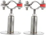 2Pcs Adjustable Stainless Steel Gas Hose Clamp Holder for Secure Hose Fixing for Home Appliances Machinery and Trade Export Applications