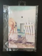 NEW Beach Chair Seashore Ocean Plastic Light Switch Cover w/ Screws by Leviton