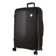 Pierre Cardin Inspired Milleni Checked Luggage Bag Travel Carry On Suitcase 75cm
