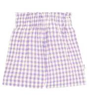 [Molo] Molo Allie checked shorts Y 7 purple