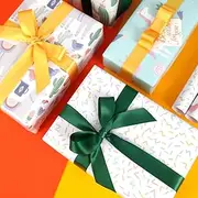 Small Fresh Style Wrapping Paper Thick and Delicate Wrapping Paper for Family Friend Classmate Pack ff 2 Sheets (Color : C)