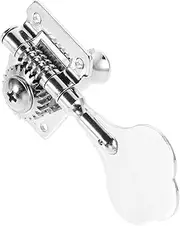 Yardwe Bass Guitar Tuning Head Guitar Tuner Pegs Locking String Tuners Stainless Steel Easy to Hand Silver