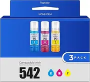 542 Ink Refill Bottles Color Combo Pack ET-5150 ET-5170 ET-5850 ET-5800 Replacement for Epson 542 Ink Refill Bottles for EcoTank Pro ET-5150 ET-5170 ET-5180 ET-5800 ET-5850 ET-5880 ET-16600 ET-16650