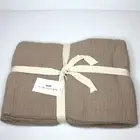 Tuck for The Jilly Box Muslin Throw Blanket in Driftwood Taupe NEW MSRP $149