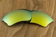 Bright Yellow Sun 24k Gold Polarized Mirrored Lenses for Oakley Half Jacket XLJ