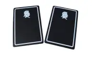 Silver Helmet Border Black Background Cards Linen Finish Junk Journal Scrapbook