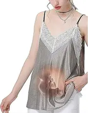 [CNPRAZ] Maternity Clothing Silver Fiber Apron Lace Radiation Suit Pregnant Women Protective Apron Computer Mobile Phone Radiation Protection Clothes,L (Size : XX-Large)