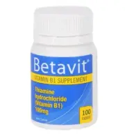 Betavit Vitamin B1 100mg 100 Tablets Thiamine TRACKED POSTAGE