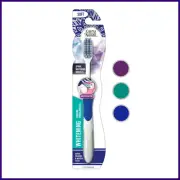 GuruNanda Whitening Toothbrush with Flossing 1 Ct Non-Slip Grip,