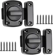 2 Pack Gate Latch Slide Bolt Latches Lock, Hook and Eye Latch,Sliding Gate Bolt
