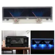Power Amp Lifier Panel Dual-Analog VU Meter Audio Level DB Meter With Back Lit