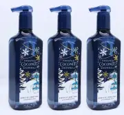 3 Bath & Body Works FROSTED COCONUT SNOWBALL Gentle Gel Hand Soap