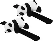 ERINGOGO 2pcs Panda Slap Bracelet Jungle Themed Decorative Wristbands for Party Favors Soft and Comfortable Animal Slap Bands Lightweight and Design