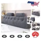 All-In-One Wedge Headboard Pillow Set - Plush & Machine Washable for Easy Care