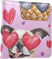 Peach Valentine's Day Puppy Love Photo Albums Picture Book For Photos Self Adhesive Scrapbook Photo Albums Picture Albums 6x8
