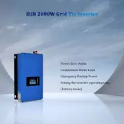 2000W Solar Grid Tie Inverter with Power Limiter DC45-90V Pure Sine Wave AC230V