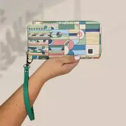 Frank Lloyd Wright Saguaro Sunrise Wristlet Wallet