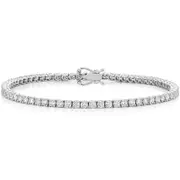 5 ct. tw. Classic Four-Prong Natural Diamond Tennis Bracelet in 14K White Gold