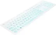 Angoily 1 PC Silicone Keyboard Protective Film for Wired Keyboard Ultra Thin Dustproof Cover Compatible with Dell Optiplex Series Gradient