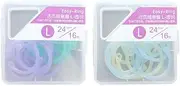 TEHAUX 32pcs Plastic Binder Rings- 0.9 Inch Clear Loose Leaf Rings for Notebooks DIY Crafts Organizer - Multipurpose Binding Clips for Paper Binding, Cards, 2 Boxes