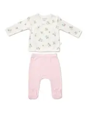 [Marquise] Cross Over Top and Footed Legging in Strawberry Fields