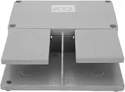 Foot Pedal Switch, Dual Foot Switch for Electrical Machine Control, 380VAC, 10A, Electrical Switches, Suitable for Lathes, Pillar Drills, Punching Machines, Grey