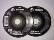 Two Vermont American 17459 4-1/2 x 1/4 x 7/8 Masonry Grinding Wheels Lot