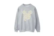 Mickey Mouse Womens/Ladies Chamomile Head Sweatshirt (Sports Grey) - UTBI52851