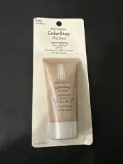 REVLON Colorstay Active Foundation Light Makeup 180 Sand Beige 1 oz