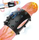 Men-Electric-Penis-Enlarger-Stretcher Sleeve-Penis-Extender-Enhancer Ring-Reuse