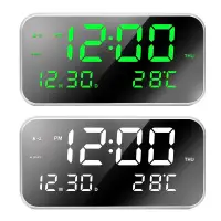 在飛比找蝦皮商城精選優惠-LED電子鐘 數字鐘 高清夜光時鐘 音樂鬧鐘 3組鬧鐘功能 