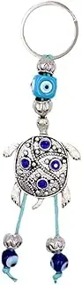 [DEARMAMY] Evil Eye Tortoise Key Ring Amulet with Blue Eyes Pendant Lucky Symbol Key Holder for and Prosperity Unique present for Birthdays and Special Occasions