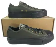 Converse by YOU CTAS Platform Lift Ox GREEN Shoe Women's Sneaker Size 8