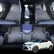 X-CAR Premium Custom Made PU Leather Car Mats for Toyota CHR C-HR 2016-2023 Floor Liners Carpet Complete Set