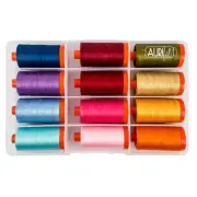 Aurifil Thread Kit Perfect Box of Colors 12 LARGE SPOOLS COTTON 50WT