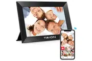 Trion Smart WiFi Digital Photo Frame 10.1-inch - HD IPS Touch Screen, 1280x800 Resolution, 32GB Memory, Auto Rotate, Wall Mountable, Frameo App