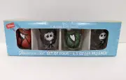 Disney The Nightmare Before Christmas Set Of 4 Shot Glasses - Xmas Glassware Set