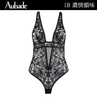 在飛比找momo購物網優惠-【Aubade】濃情韻味植絨花卉蕾絲連身BODY 性感內衣 