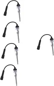 SOESFOUFU 5pcs Spark Plug Tester with Gap Gauge Accurate Vehicle Ignition Detection Tool for Quick Diagnosis and Repair of Spark Plug Issues Includes Automotive Testing Pen for Enhanced