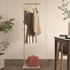 Metal Coat Rack Freestanding with Quartz Base 63” 160cm Entryway Coats Hanger...