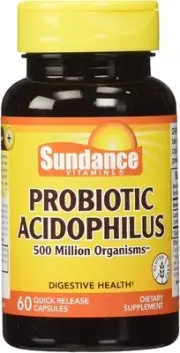 Sundance Probiotic Acidophilus | 500 Million Active Cultures | 60 Quick Release