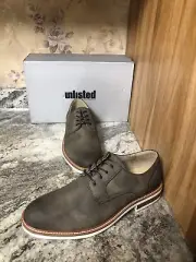 New Kenneth Cole Unlisted Jimmie Lace Up Plain Toe Derby Men’s Size 7 Grey