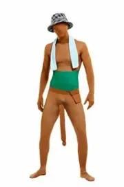 Smiffys 61011L Big Willy Man Costume, Men, None, L - Size 42-44