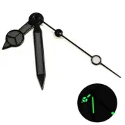 Matted Black Trim Black Painted Lume Black Second Hand Watch Hands for NH35/36