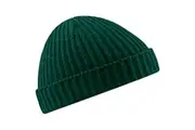 Beechfield Unisex Retro Trawler Winter Beanie Hat (Bottle Green) (One Size)