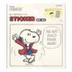 sun-star Snoopy 防水耐熱無痕裝飾貼紙 史努比 跳舞 UA70396