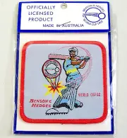 BENSON & HEDGES 1992 WORLD CUP CRICKET AUSTRALIA SOUVENIR PATCH SEW-ON BADGE