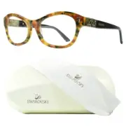 Swarovski Charlize SW5077 052 Womens Full Rim Oval Havana Optical Frame
